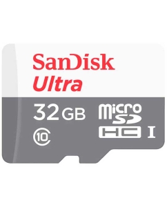 Купить Карта памяти SanDisk Ultra microSDHC Class 10 UHS-I 32GB (SDSQUNR-032G-GN3MN) в E-mobi