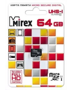 Купить Карта памяти MIREX Micro SDХC MC10SD64 64GB в E-mobi