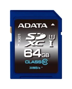 Купить Карта памяти ADATA SDXC Premier ASDX64GUICL10-R 64GB в E-mobi