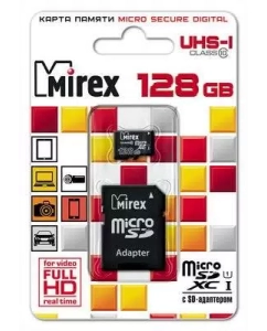 Купить Карта памяти MIREX Micro SDХC 128GB в E-mobi