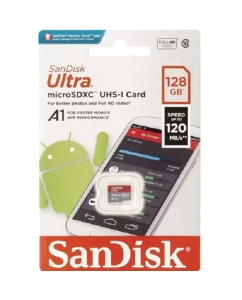 Купить Карта памяти SanDisk Micro SDXC 128Гб SDSQUAB-128G-GN6MN в E-mobi