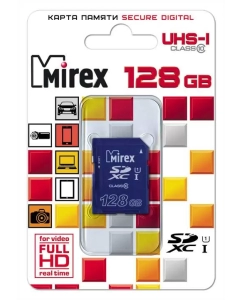 Купить Карта памяти MIREX SDХC 128GB в E-mobi