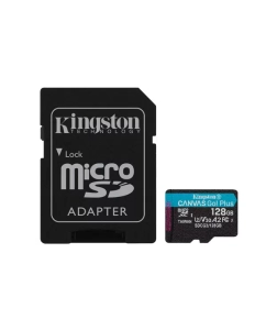 Купить Карта памяти Kingston 128GB Canvas Go! Plus 170R +адаптер (SDCG3/128GB) в E-mobi