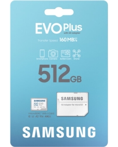 Купить Карта памяти Samsung Micro SDXC Evo Plus 512Гб (MB-MC512SA/EU) в E-mobi