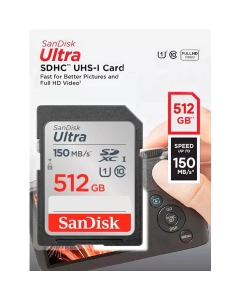 Купить Карта памяти SanDisk Memory Card Ultra SDXC for DSLR, 512 Гб  в E-mobi