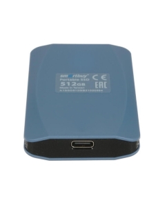 Купить Внешний диск SSD Smartbuy Aqous A1 512GB Blue (SB512GB-A1C-U31C)  в E-mobi