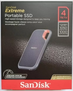 Купить Внешний SSD диск Sandisk Extreme Portable V2 4 ТБ 1050 МБ/сек (SDSSDE61-4T00-G25)  в E-mobi