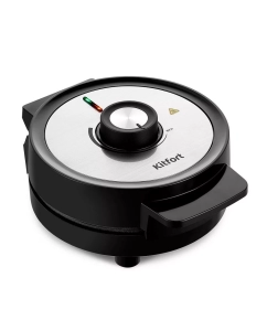 Купить Электровафельница Kitfort КТ-3617 черная, серебристая в E-mobi