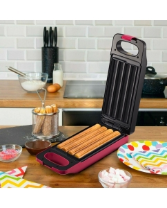 Купить Электровафельница Kitfort КТ-3669 розовая, черная  в E-mobi