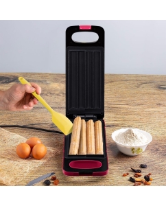 Купить Электровафельница Kitfort КТ-3669 розовая, черная  в E-mobi