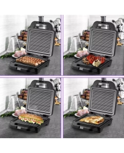 Купить Сэндвич-тостер Kitfort КТ-3663 черный  в E-mobi