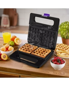 Купить Электровафельница Kitfort КТ-3611 черная  в E-mobi