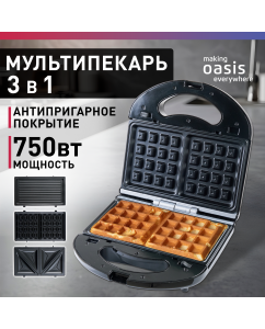 Купить Мультипекарь making oasis everywhere PK-3B черный в E-mobi