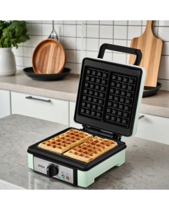 Купить Электровафельница Kitfort КТ-1693 зеленый  в E-mobi