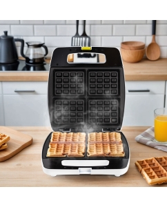 Купить Электровафельница Kitfort КТ-1670 белая  в E-mobi