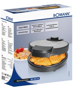 Купить Электровафельница Bomann WA 1365 CB estate серебристый, черный  в E-mobi