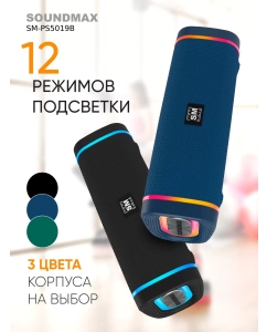 Купить Портативная колонка Soundmax SM-PS5019B Green  в E-mobi