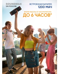 Купить Портативная колонка Soundmax SM-PS5019B Green  в E-mobi