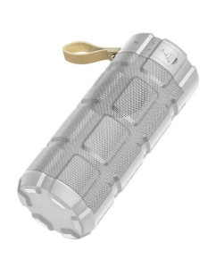 Купить Портативная колонка Hoco HC7,  10 Вт, 2400 мАч, BT 5.0, подсветка, серая в E-mobi