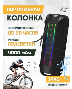 Купить Портативная колонка NowGo F6 Global Black в E-mobi