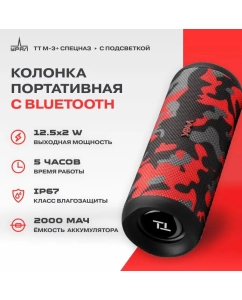 Купить Портативная колонка Ural TT M-3+ Camouflage; Red в E-mobi