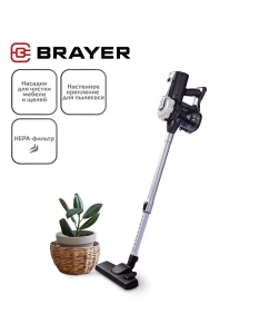 Купить Пылесос Brayer BRAYER BR4269 белый, черный в E-mobi