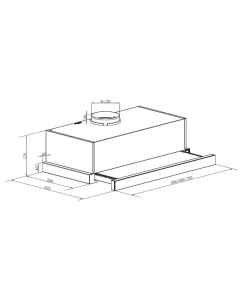 Купить Вытяжка встраиваемая MAUNFELD VS Light 50 Ln белый  в E-mobi
