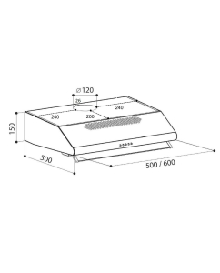 Купить Вытяжка подвесная LEX Simple 600 бежевый  в E-mobi