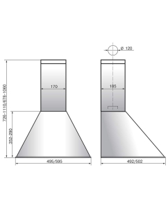 Купить Вытяжка настенная ELIKOR Эпсилон 50П-430-П3Л белый/серебряный кант  в E-mobi