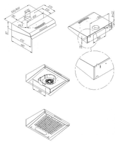 Купить Вытяжка подвесная MAUNFELD MPA 60 белый  в E-mobi