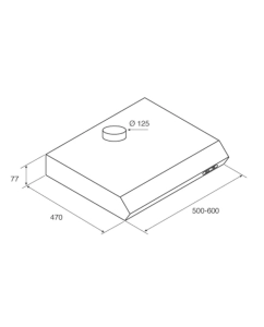 Купить Вытяжка подвесная JETAIR SENTI F/50 белый  в E-mobi