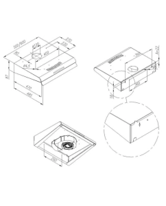 Купить Вытяжка подвесная MAUNFELD MPA 60 черный  в E-mobi