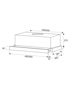 Купить Вытяжка встраиваемая Exiteq EX-1076 белый  в E-mobi