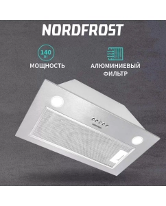 Купить Вытяжка встраиваемая NordFrost FB 6060 X серебристая в E-mobi