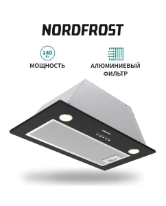 Купить Вытяжка встраиваемая NordFrost FB 6060 B черная в E-mobi