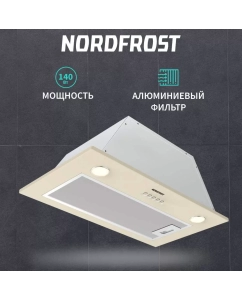 Купить Вытяжка встраиваемая NordFrost FB 6060 Y бежевая  в E-mobi