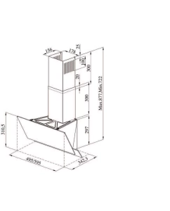 Купить Вытяжка настенная Darina SLIDE G502W белый  в E-mobi