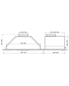 Купить Встраиваемая вытяжка Elikor Врезной блок 72П-700-П3Д, управление ползунковое, белый 949679  в E-mobi