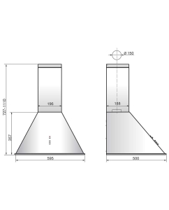 Купить Вытяжка настенная ELIKOR Омега 60Н-650-К3Д черный/нерж  в E-mobi
