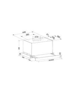 Купить Вытяжка встраиваемая Oasis VT-60B черная  в E-mobi