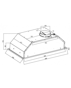 Купить Вытяжка встраиваемая Schtoff TDM 60 белый  в E-mobi