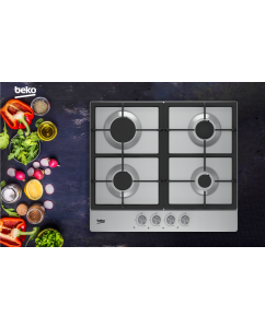 Купить Встраиваемая варочная панель газовая Beko HIAG 64225 SX серебристый  в E-mobi