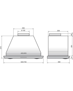 Купить Вытяжка встраиваемая ELIKOR S4 72Н-700-Э4Д серебристый  в E-mobi