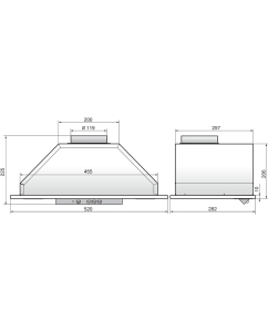 Купить Вытяжка встраиваемая ELIKOR 52Н-400-К3Д КВ II М-400-52-282 серебристый  в E-mobi