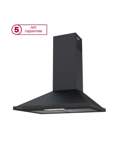 Купить Вытяжка настенная Krona Bella 600 BLACK push button черный в E-mobi