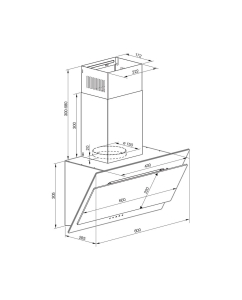 Купить Вытяжка настенная Graude DHK 60.1 EL бежевый  в E-mobi