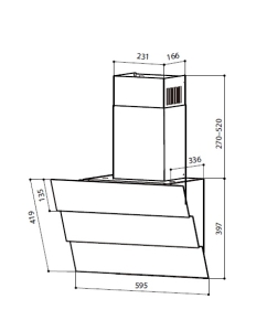 Купить Вытяжка настенная LEX RIO GS 600  1М White  в E-mobi