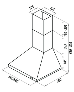 Купить Вытяжка настенная MAUNFELD Aire 60 белый  в E-mobi