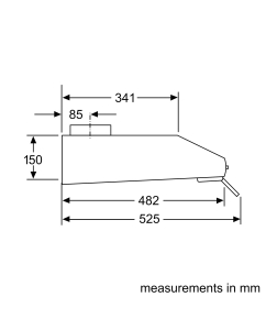 Купить Вытяжка встраиваемая Siemens LU26150GB серебристая  в E-mobi