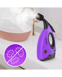 Купить Пароочиститель Kitfort КТ-9139 черный, фиолетовый  в E-mobi